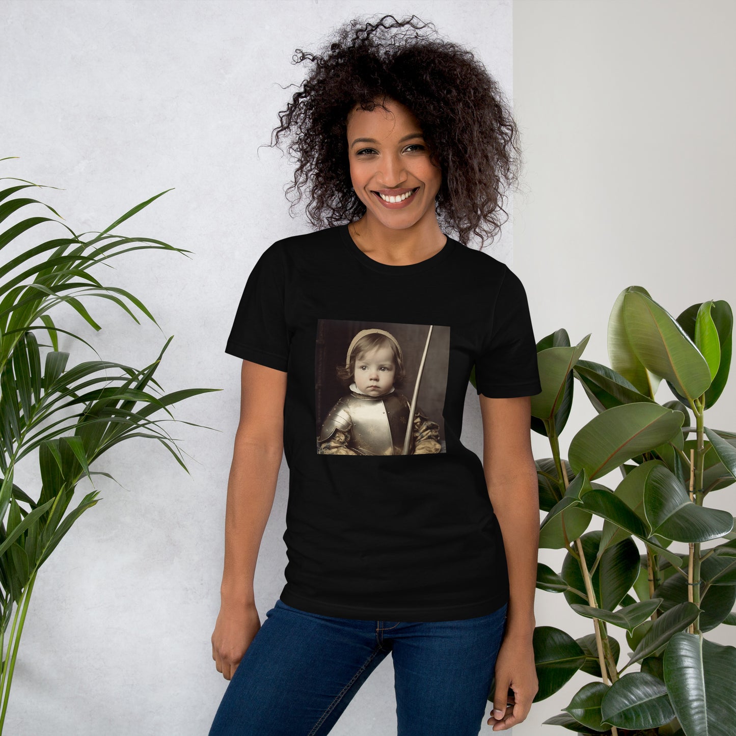 T-Shirt Unisex / Airlume Cotton / Portrait Jeanne 'Joan' Arc II