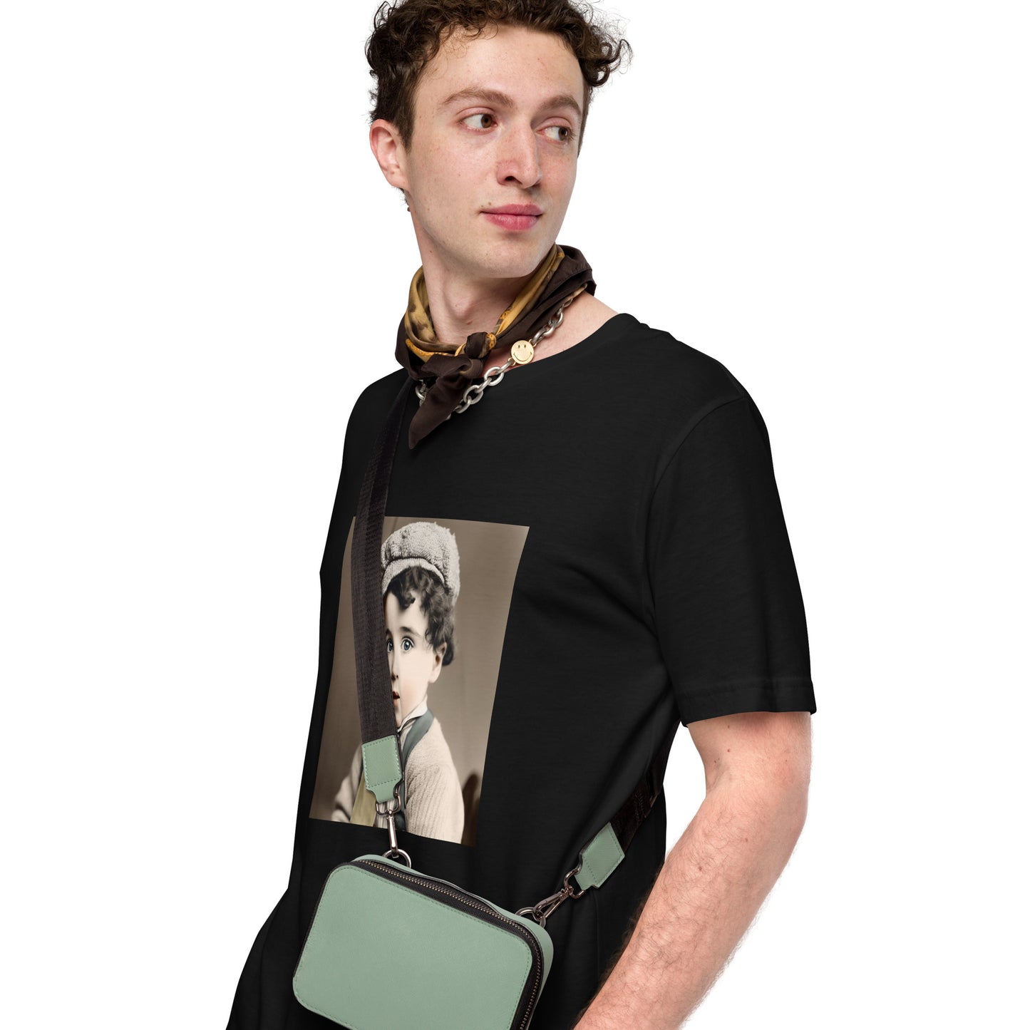 T-Shirt Unisex / Airlume Cotton / Portrait Charles 'Charlie' Spencer III