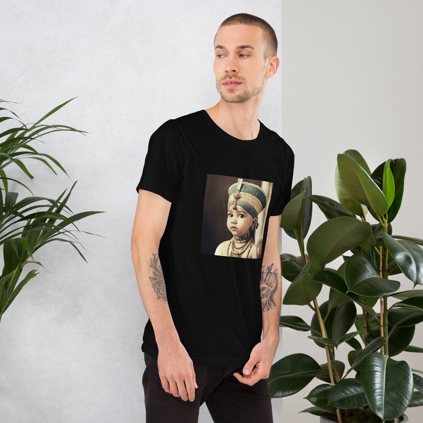 T-Shirt Unisex / Airlume Cotton / Portrait Nefertiti Neferneferuaten I