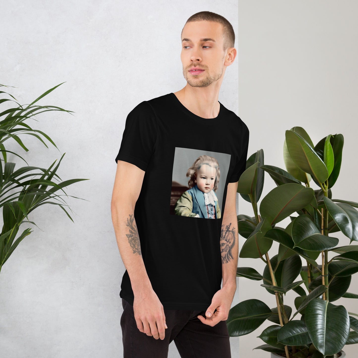 T-Shirt Unisex / Airlume Cotton / Portrait Johann Sebastian V