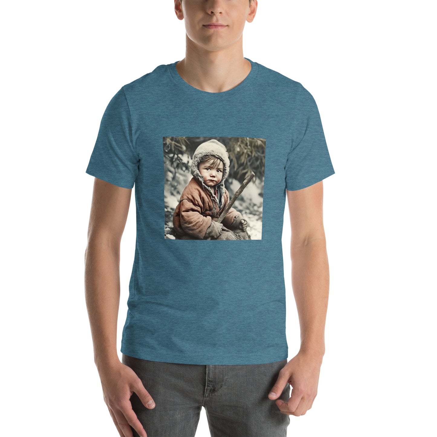 T-Shirt Unisex / Airlume Cotton / Portrait Ötzi Tisenjoch I