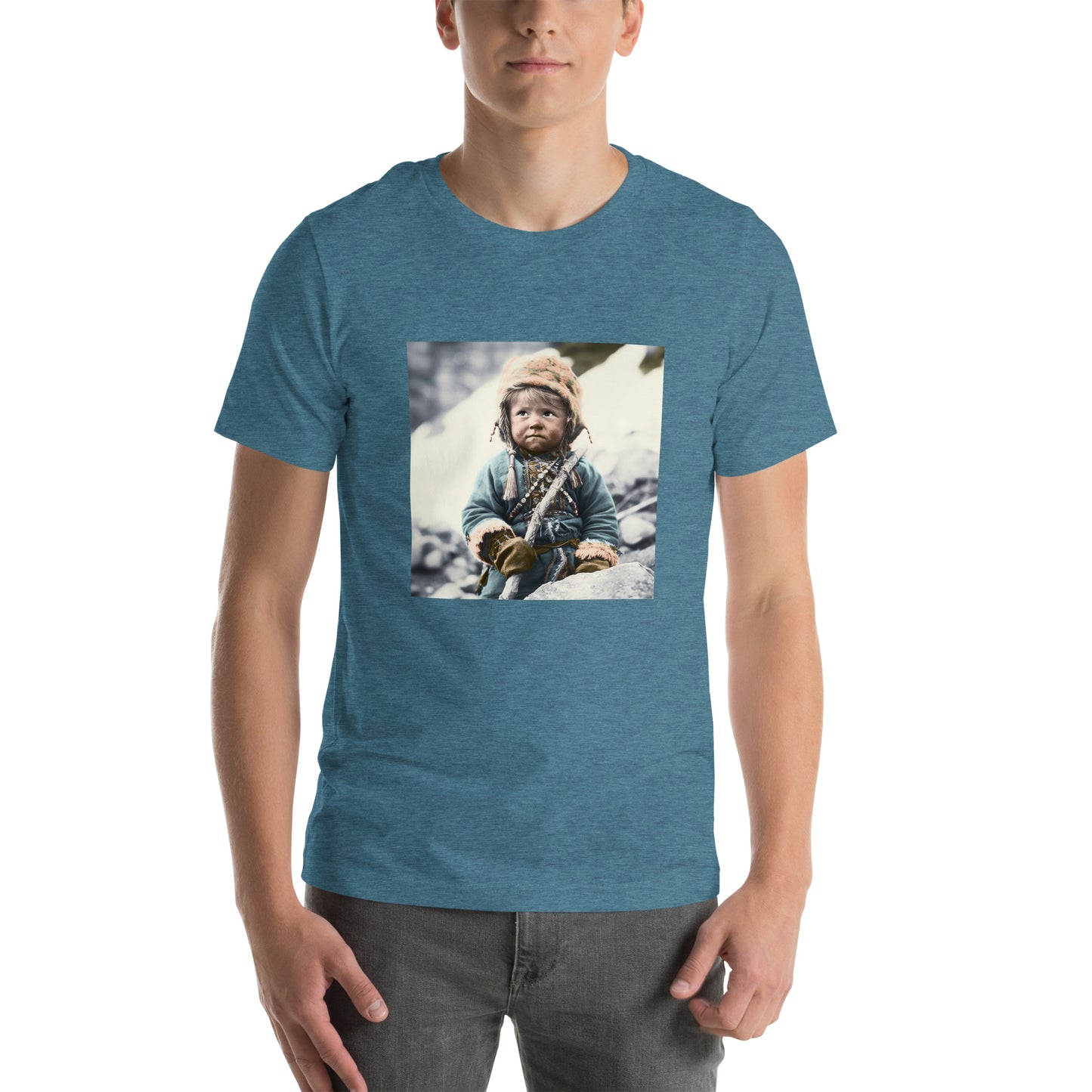 T-Shirt Unisex / Airlume Cotton / Portrait Ötzi Tisenjoch II