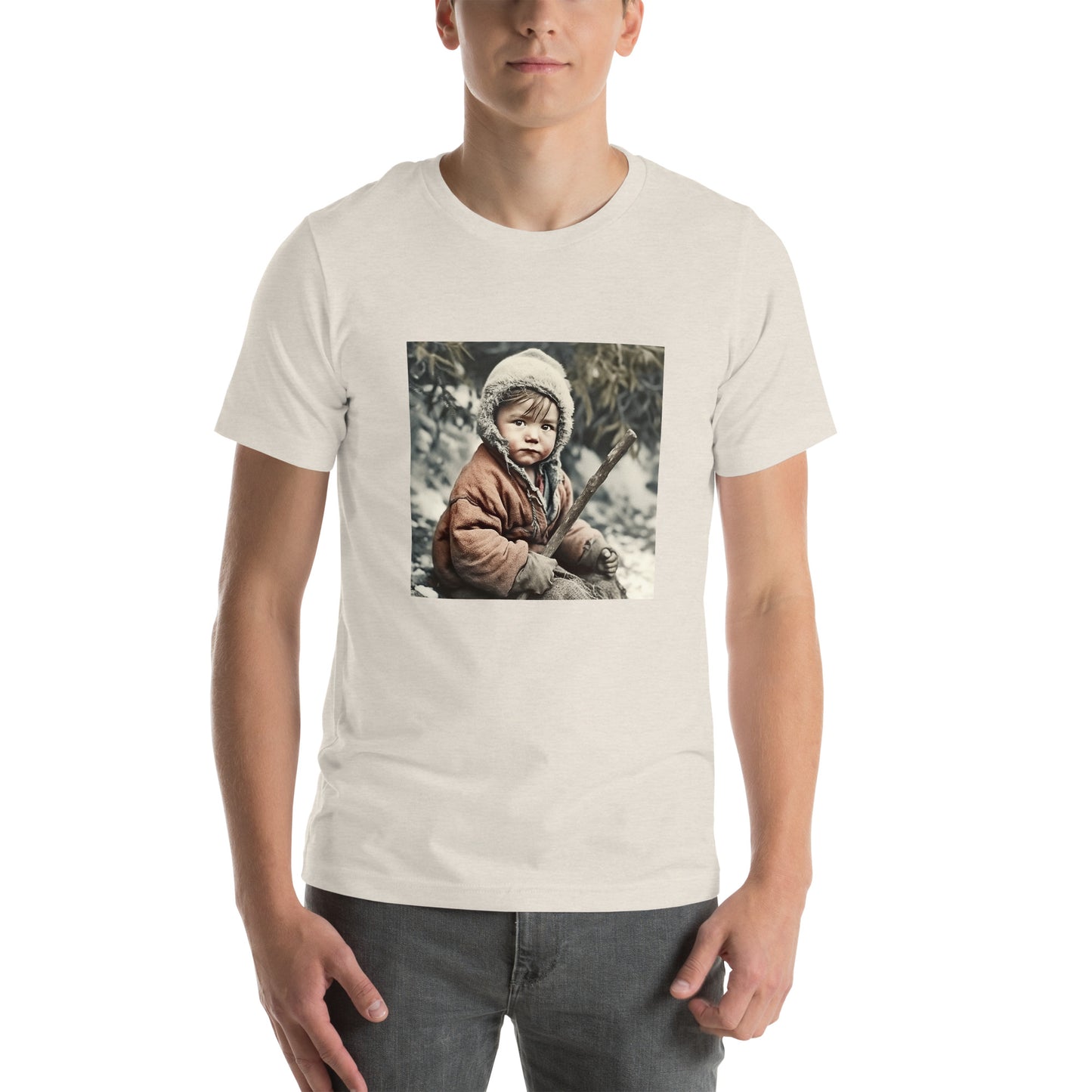 T-Shirt Unisex / Airlume Cotton / Portrait Ötzi Tisenjoch I