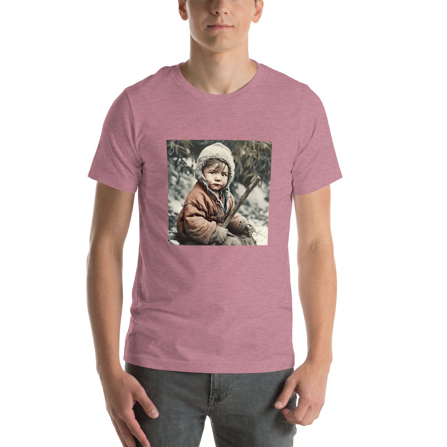 T-Shirt Unisex / Airlume Cotton / Portrait Ötzi Tisenjoch I