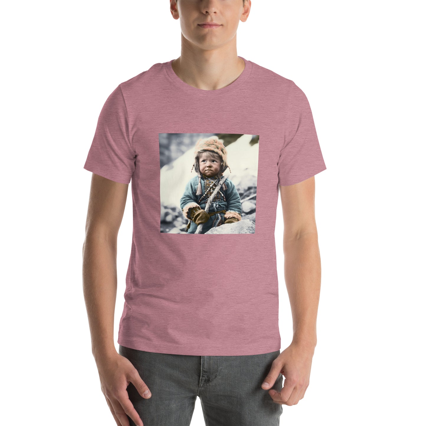 T-Shirt Unisex / Airlume Cotton / Portrait Ötzi Tisenjoch II