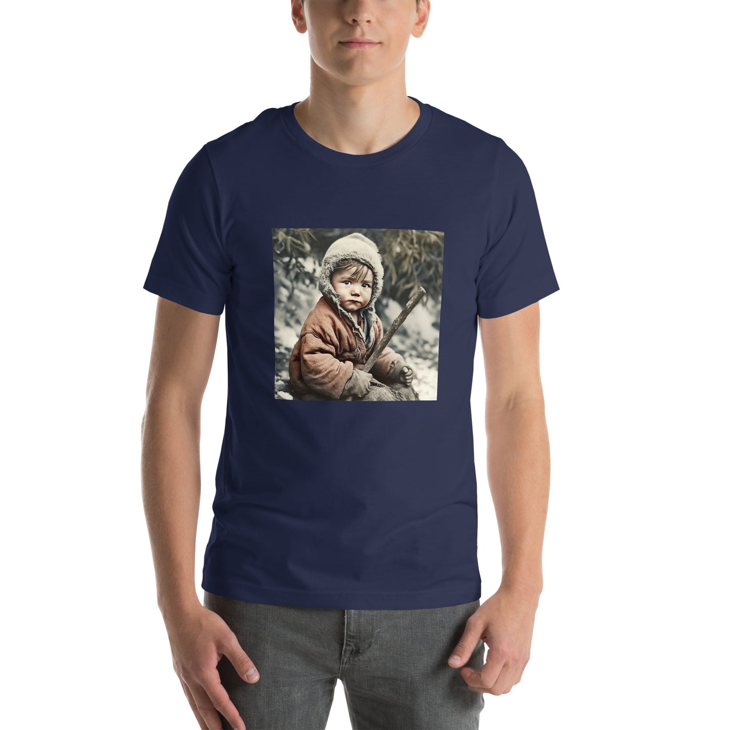 T-Shirt Unisex / Airlume Cotton / Portrait Ötzi Tisenjoch I