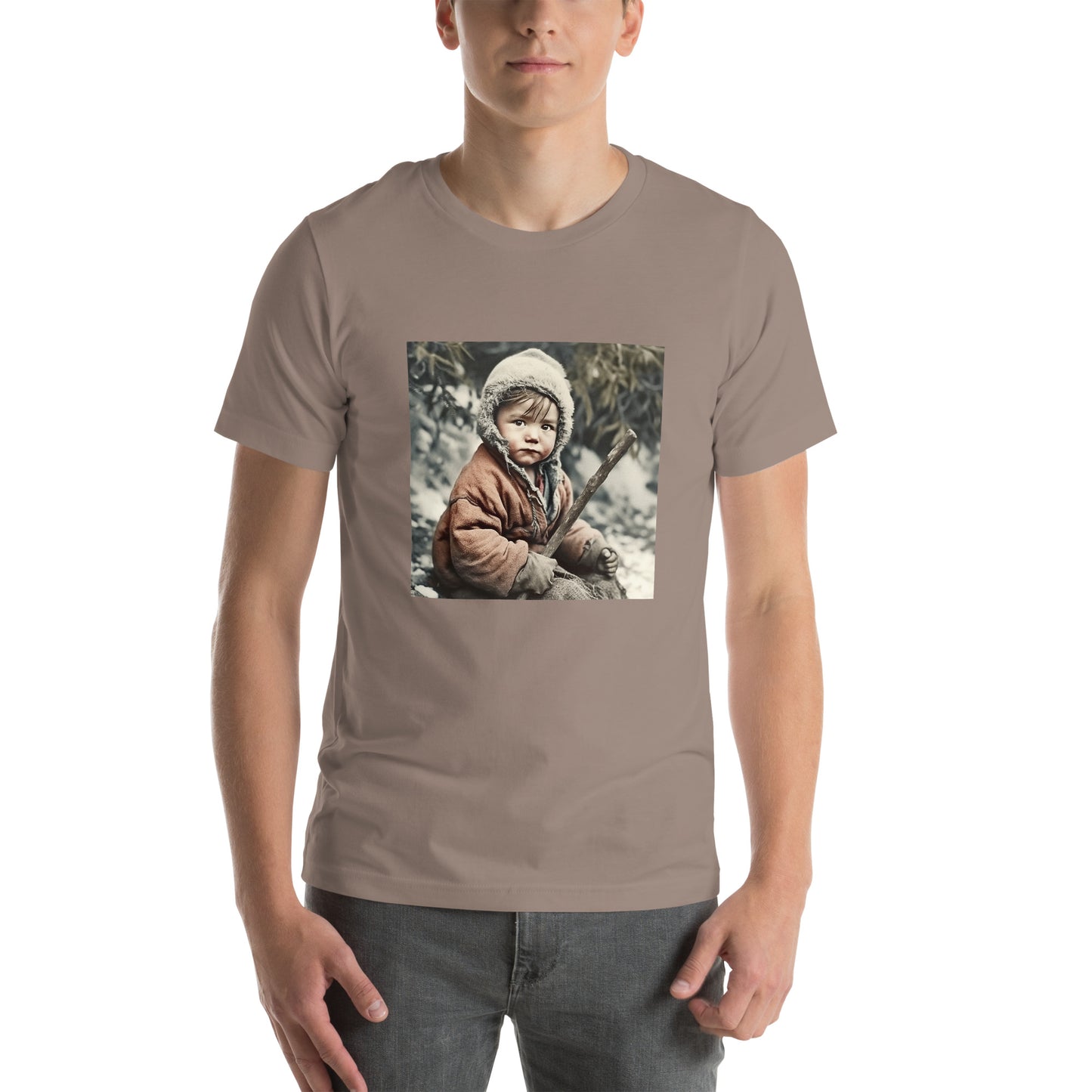 T-Shirt Unisex / Airlume Cotton / Portrait Ötzi Tisenjoch I