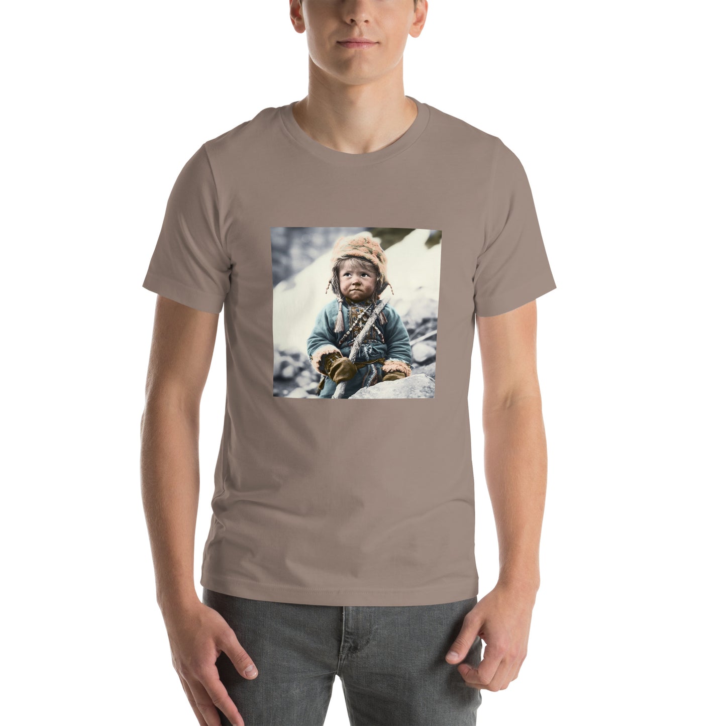 T-Shirt Unisex / Airlume Cotton / Portrait Ötzi Tisenjoch II