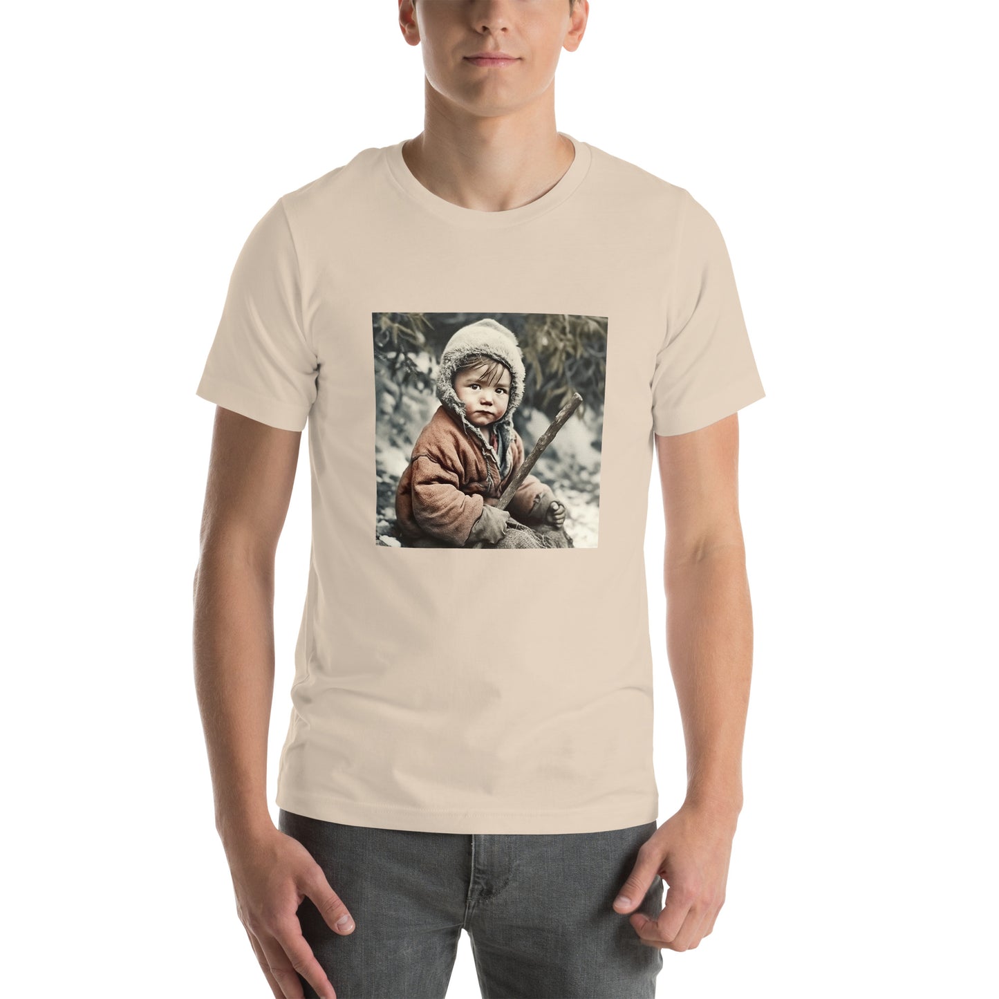 T-Shirt Unisex / Airlume Cotton / Portrait Ötzi Tisenjoch I