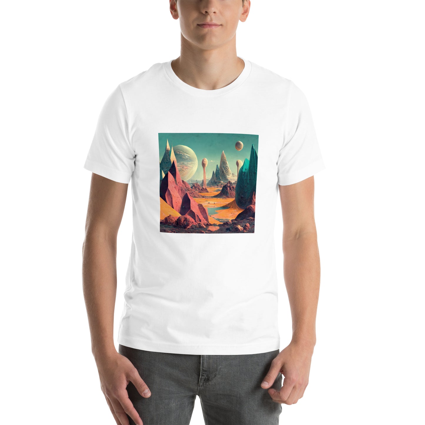 T-Shirt Unisex / Airlume Cotton / Exoplanet #3