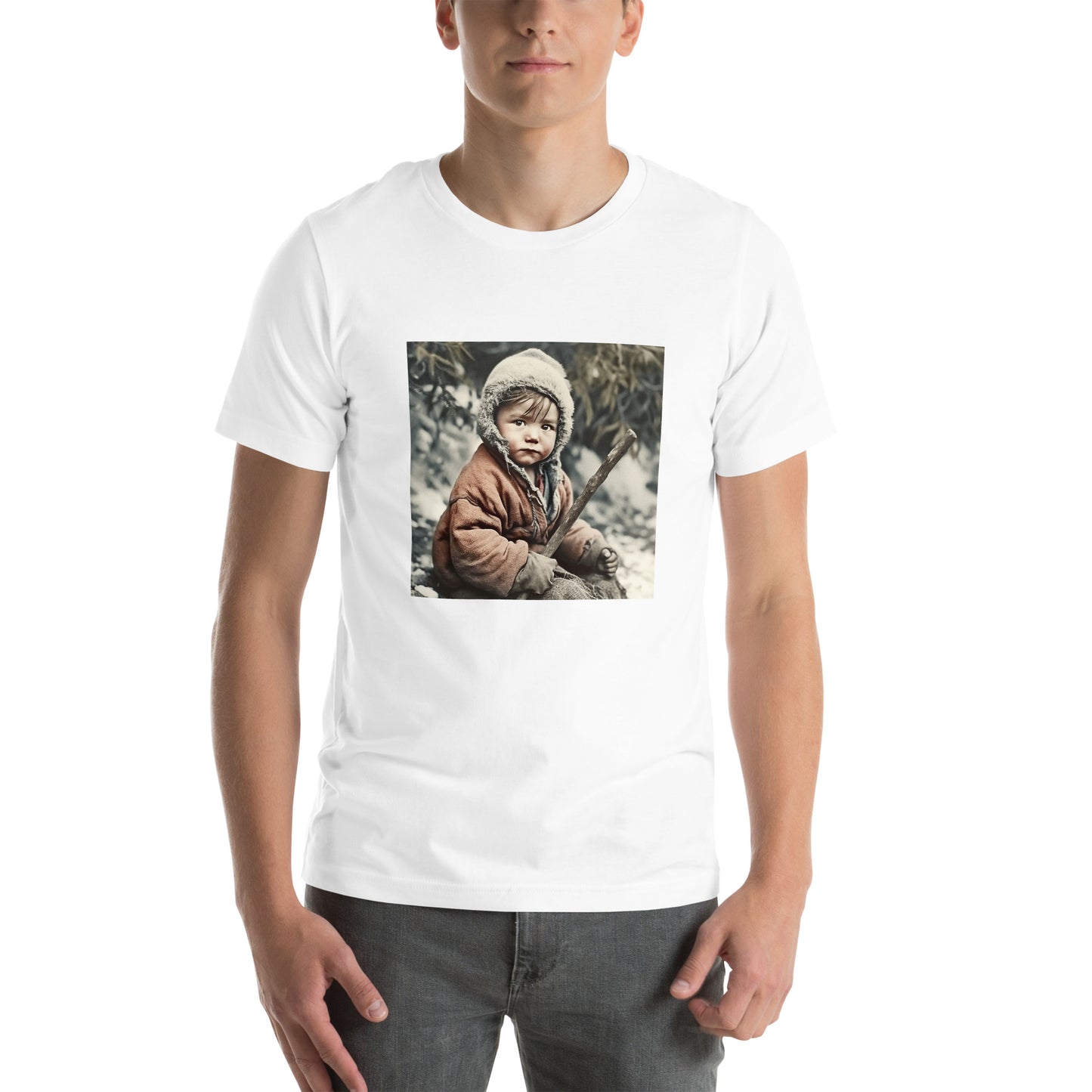 T-Shirt Unisex / Airlume Cotton / Portrait Ötzi Tisenjoch I