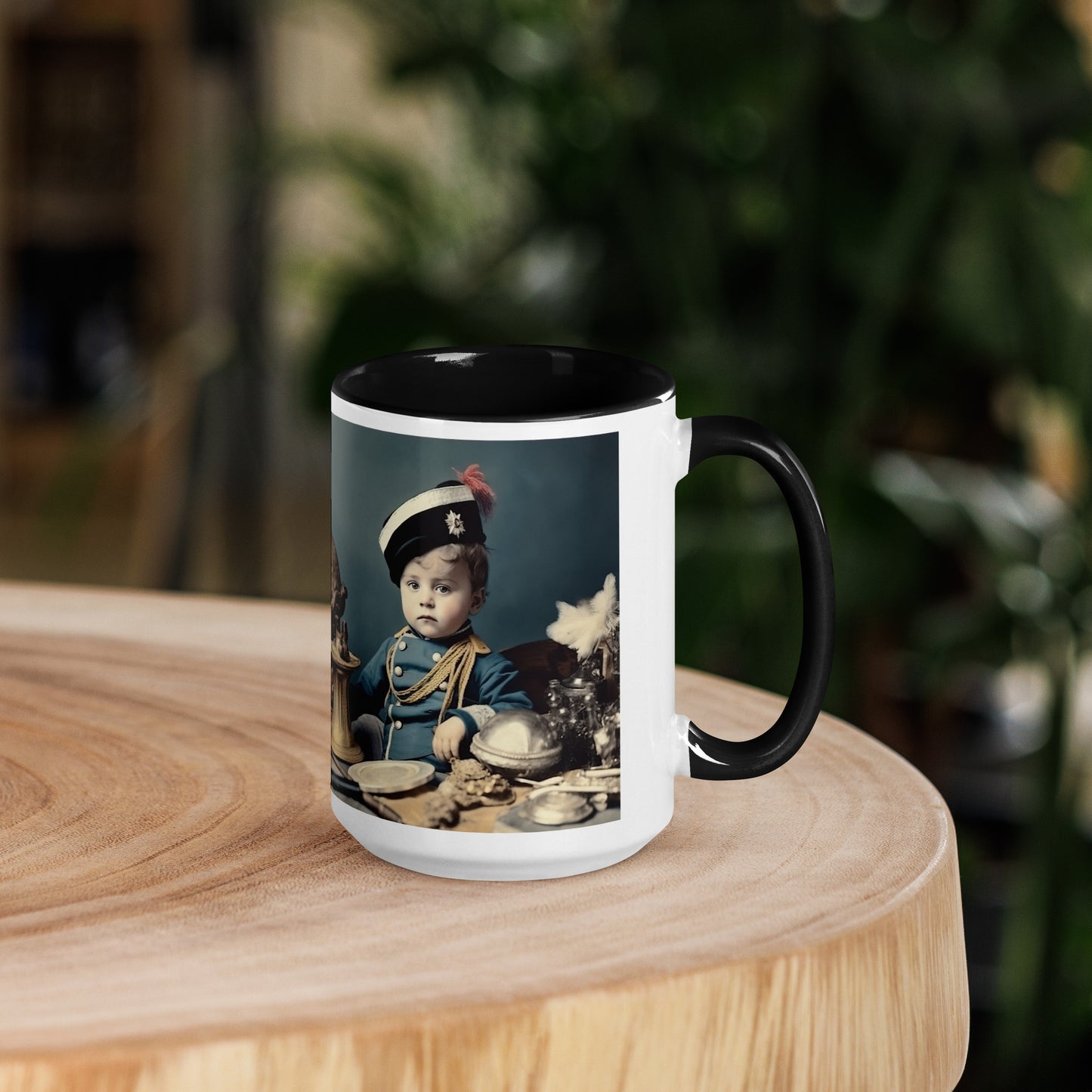 Mug / White Colored / Portrait Napoleon Carlo VIII