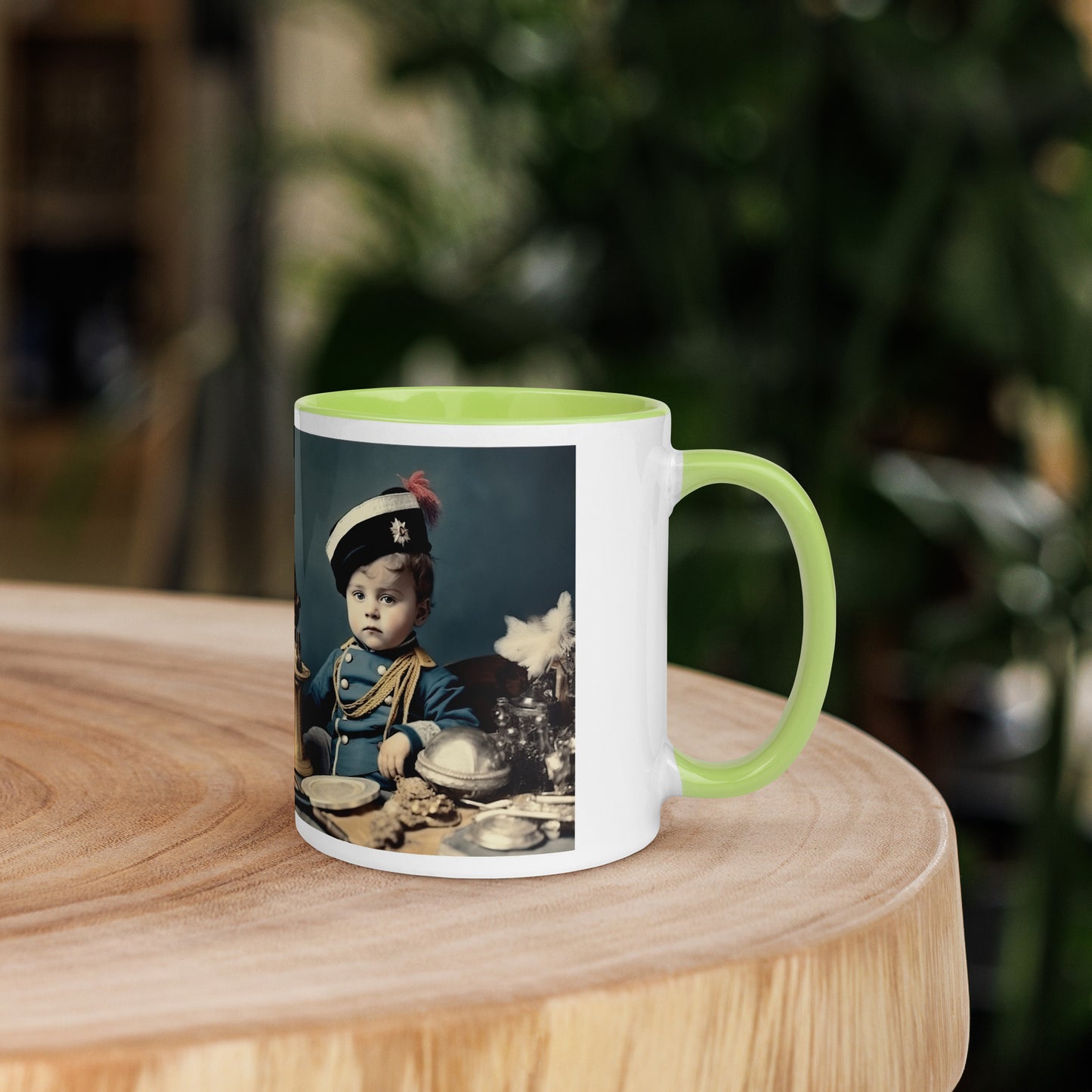 Mug / White Colored / Portrait Napoleon Carlo VIII