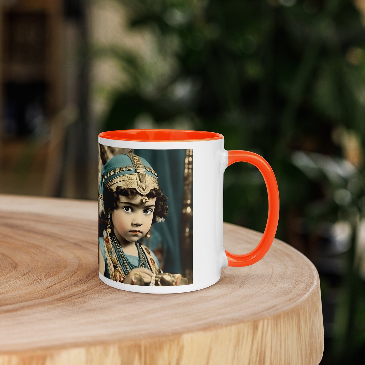 Mug / White Colored / Portrait Cleopatra Philopator II