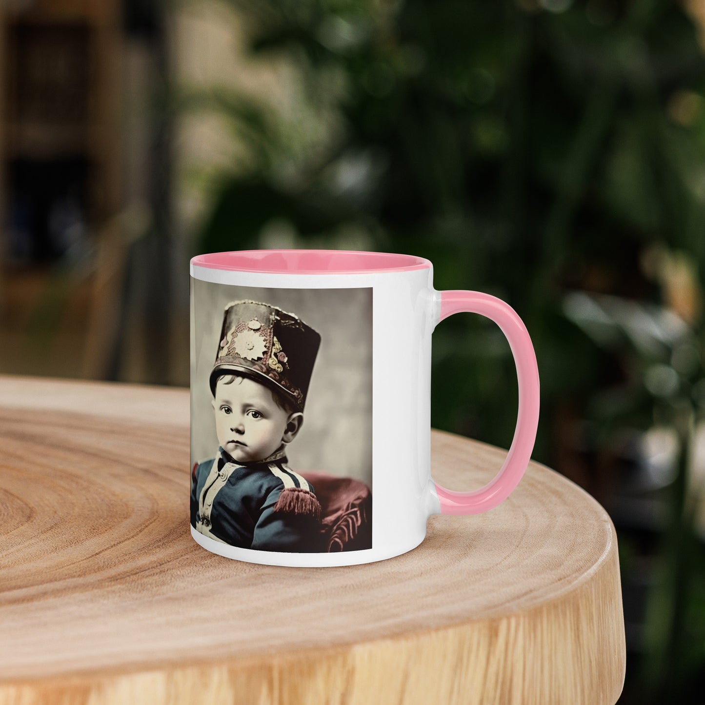 Mug / White Colored / Portrait Napoleon Carlo III