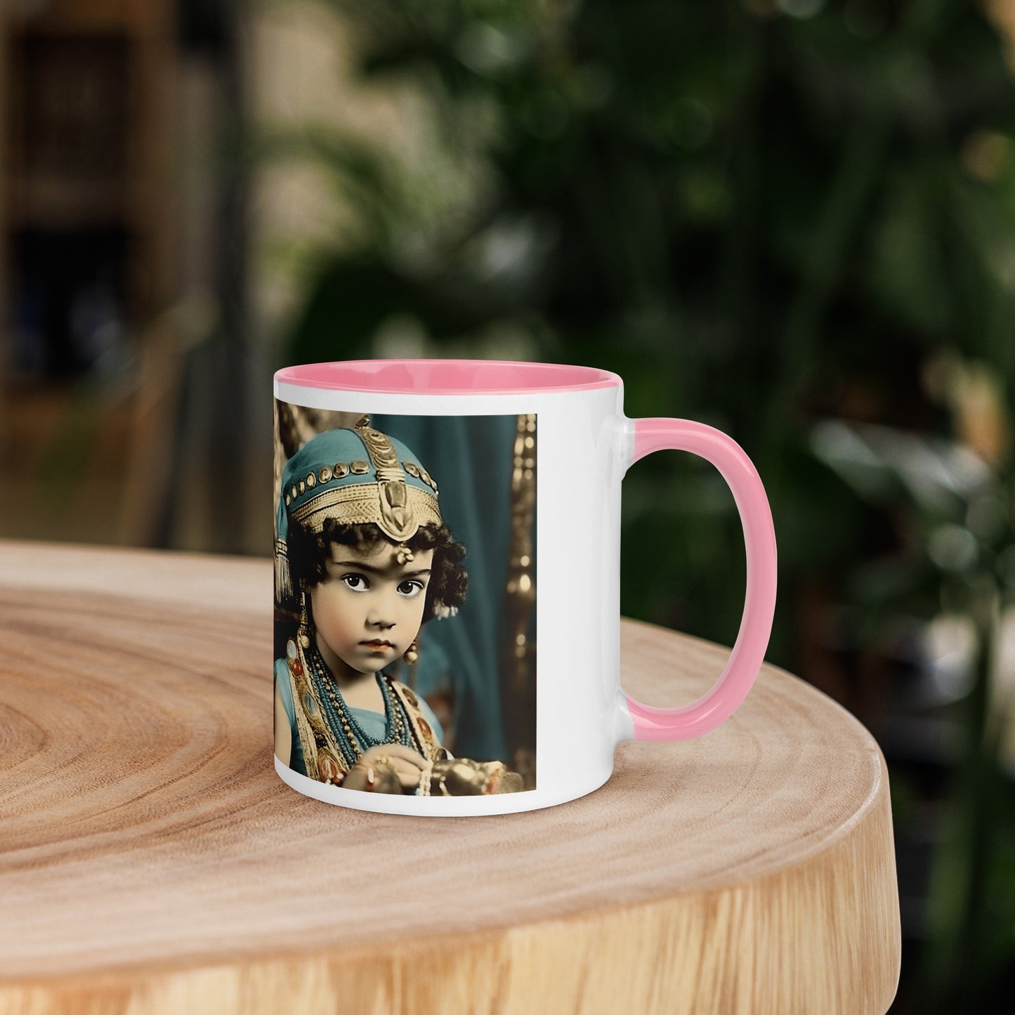 Mug / White Colored / Portrait Cleopatra Philopator II