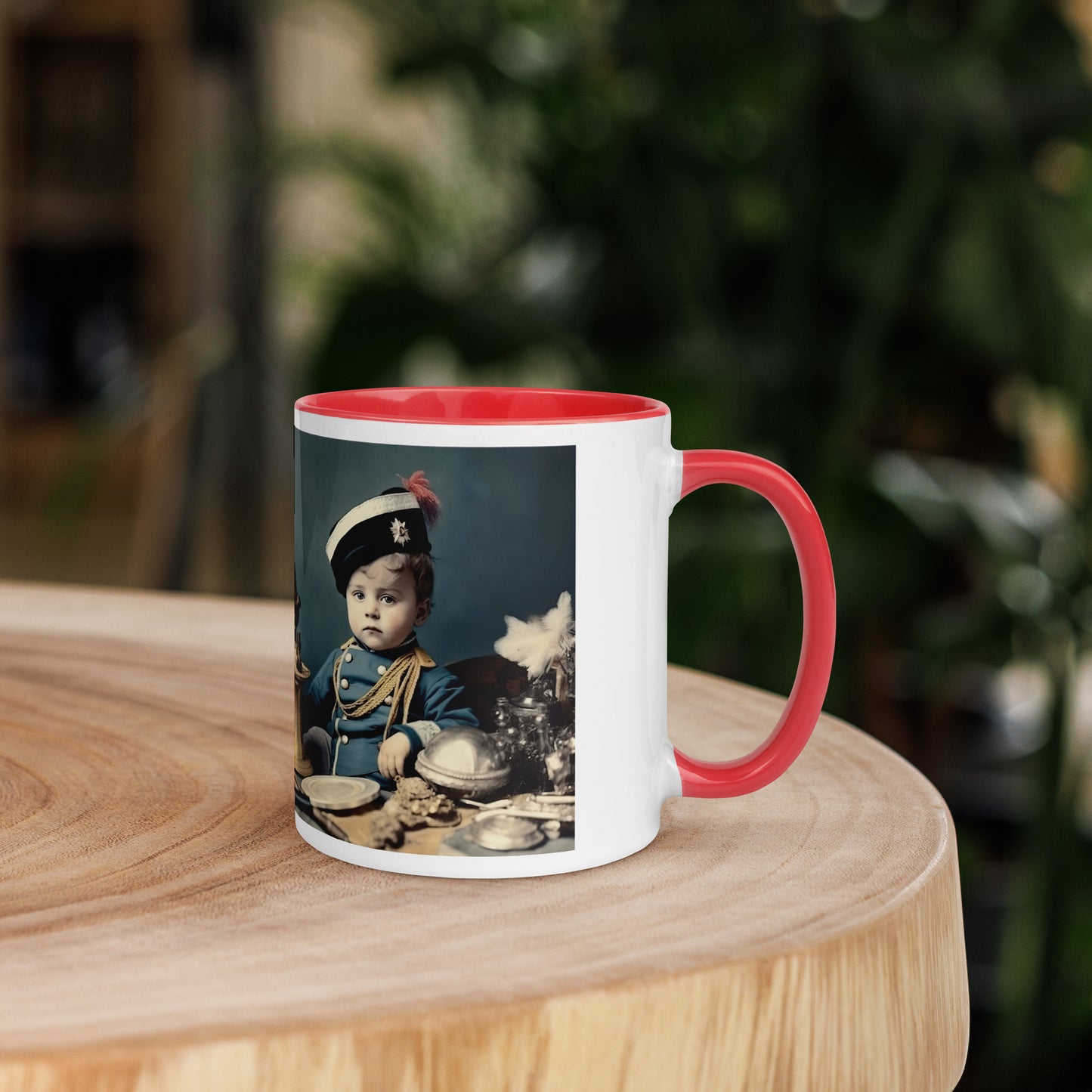 Mug / White Colored / Portrait Napoleon Carlo VIII