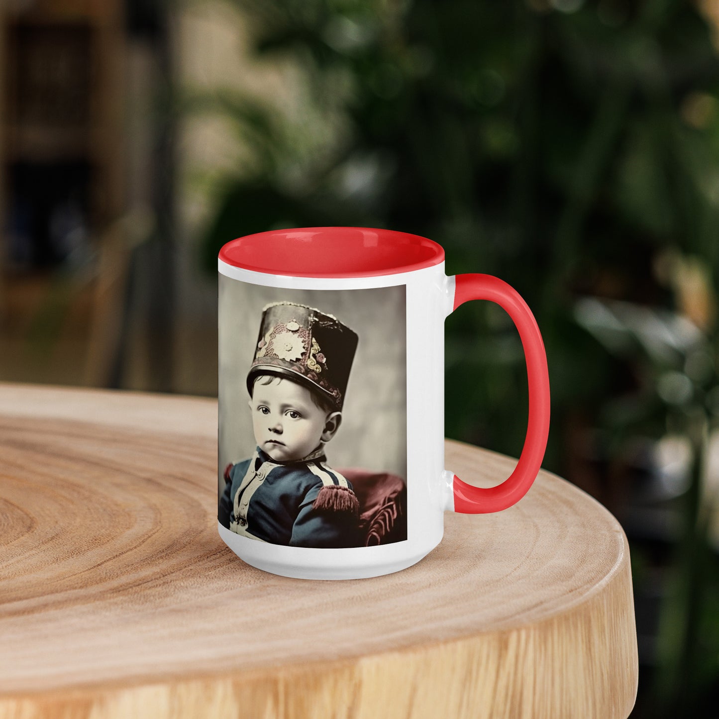 Mug / White Colored / Portrait Napoleon Carlo III