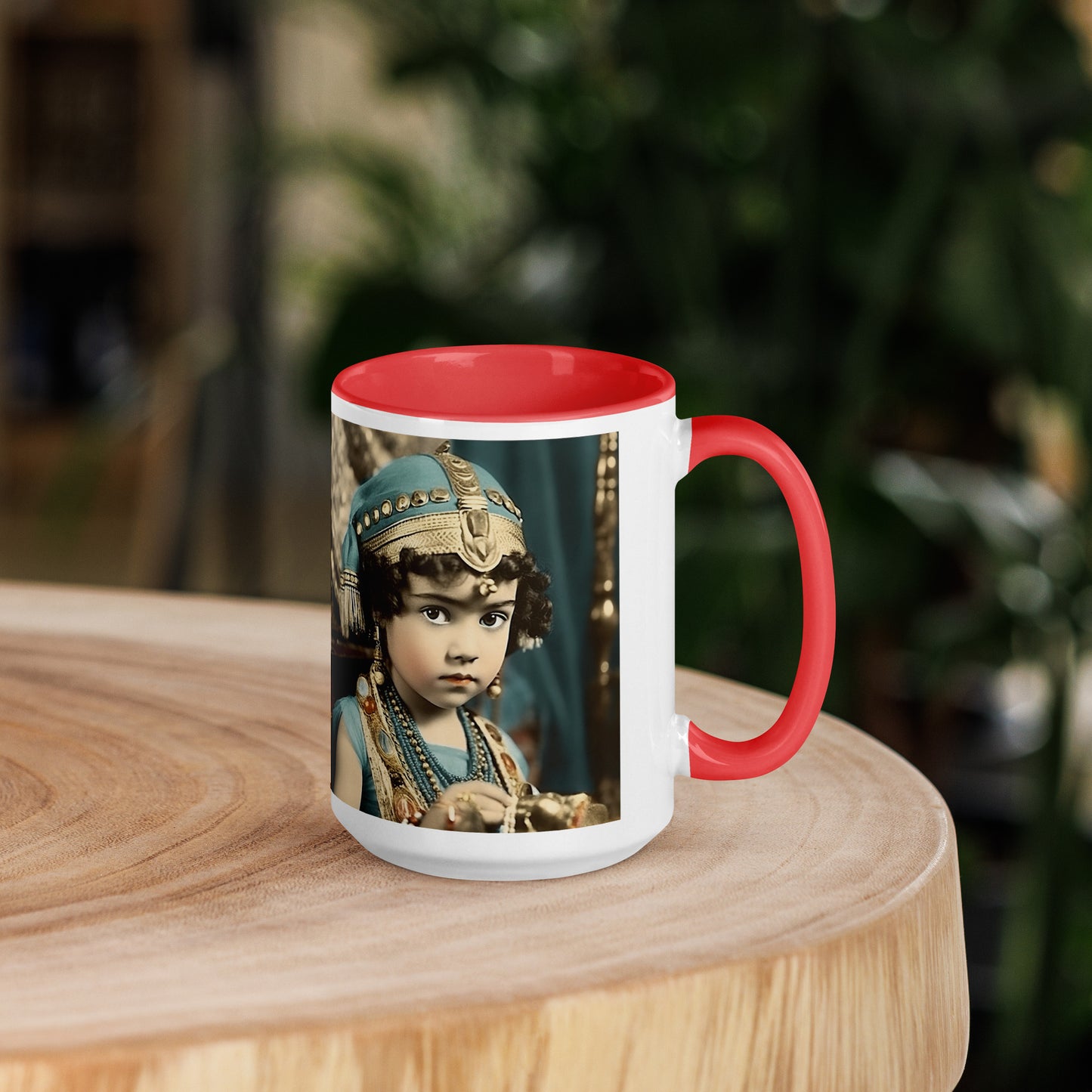 Mug / White Colored / Portrait Cleopatra Philopator II