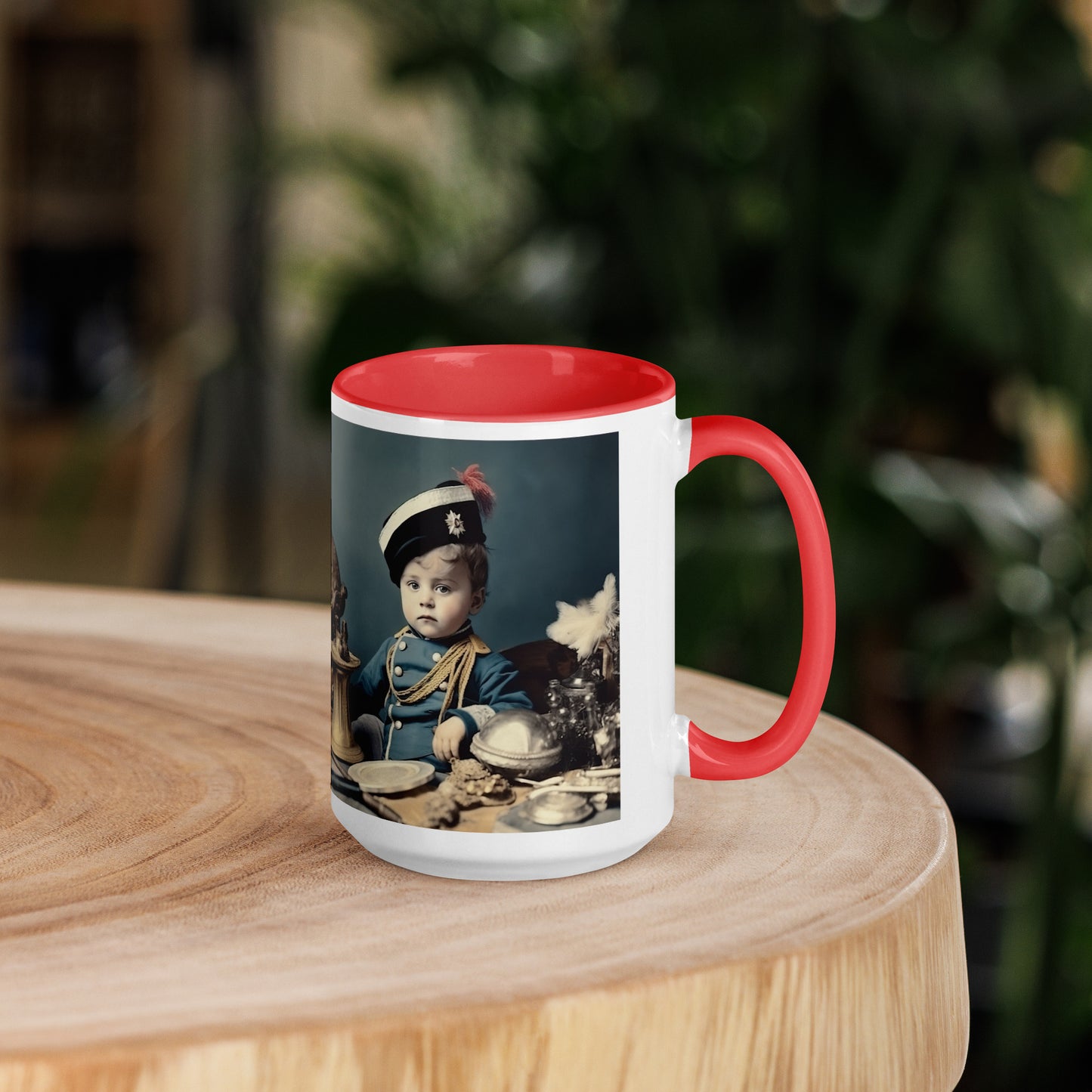 Mug / White Colored / Portrait Napoleon Carlo VIII