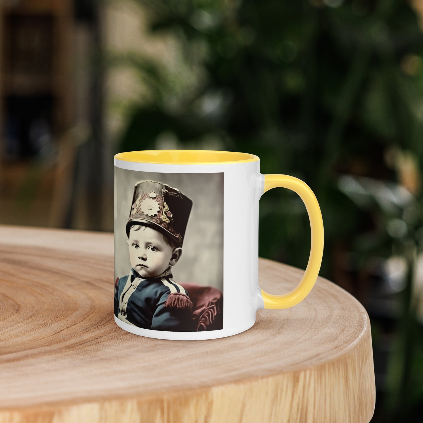 Mug / White Colored / Portrait Napoleon Carlo III