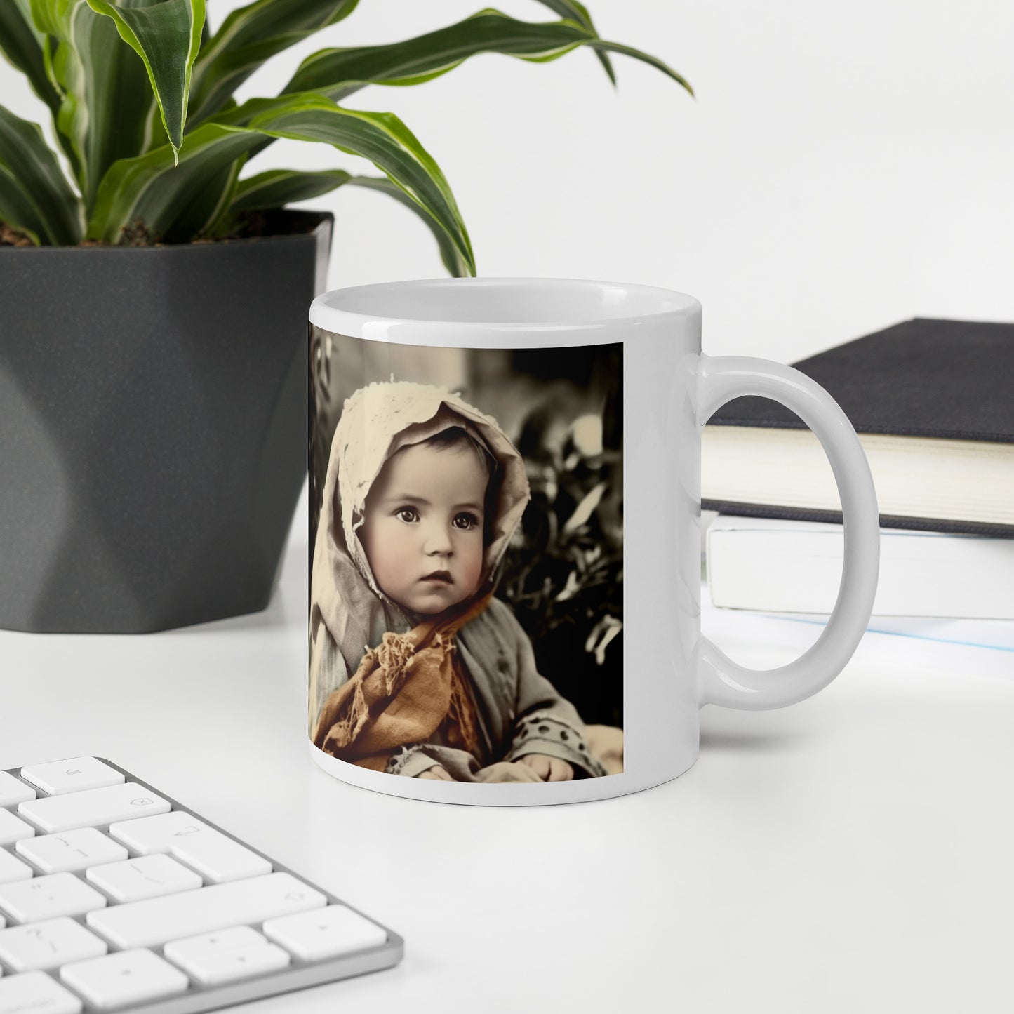 Mug / White Glossy / Portrait Jesus Nazareth I