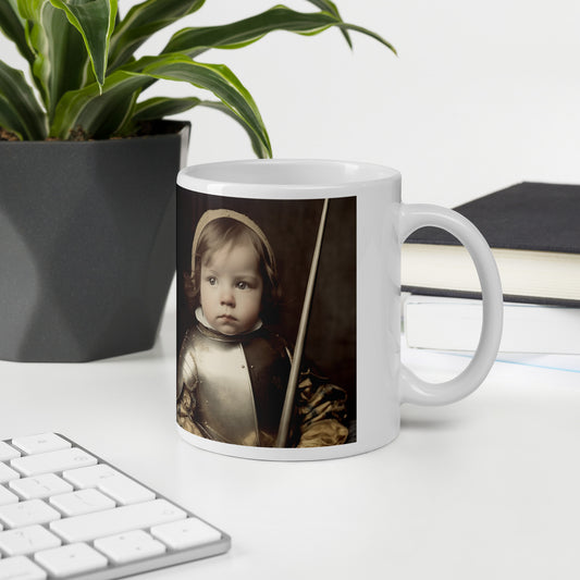 Mug / White Glossy / Portrait Jeanne 'Joan' Arc II