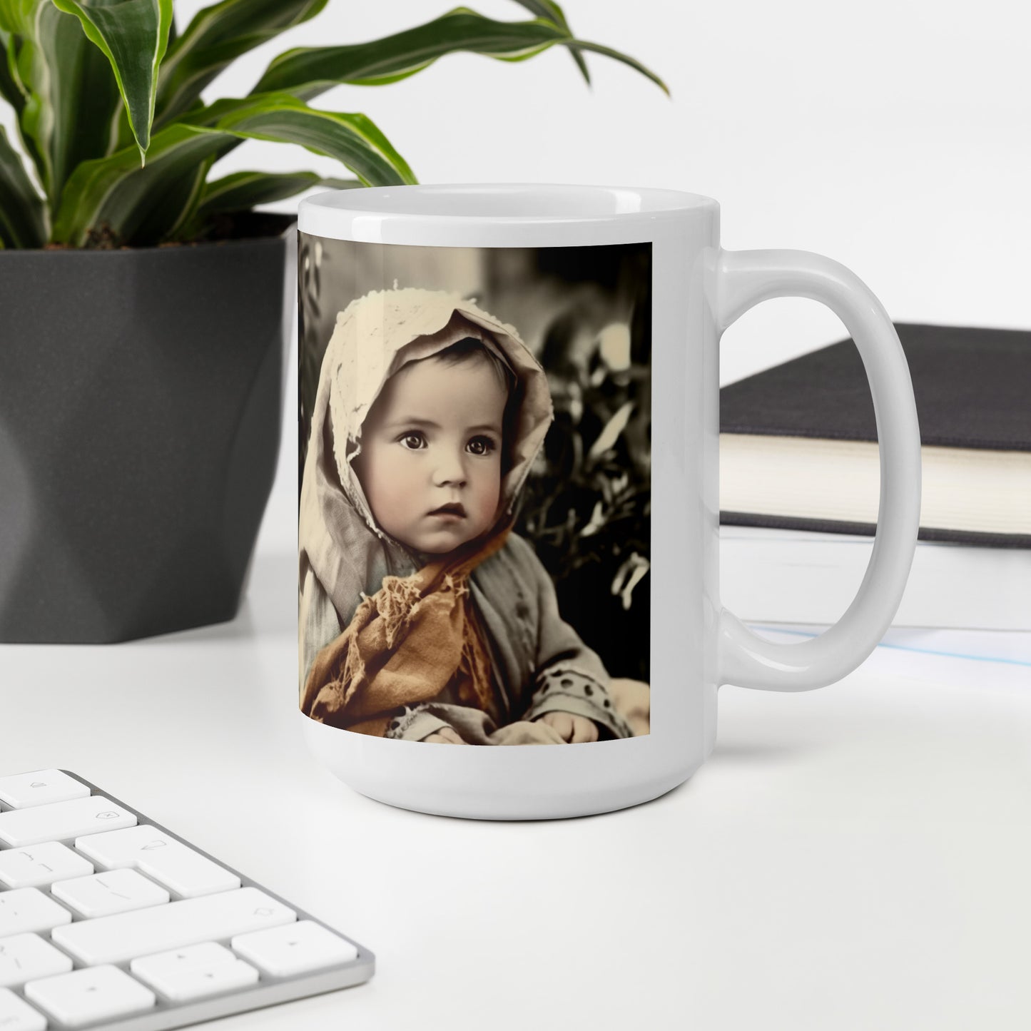 Mug / White Glossy / Portrait Jesus Nazareth I