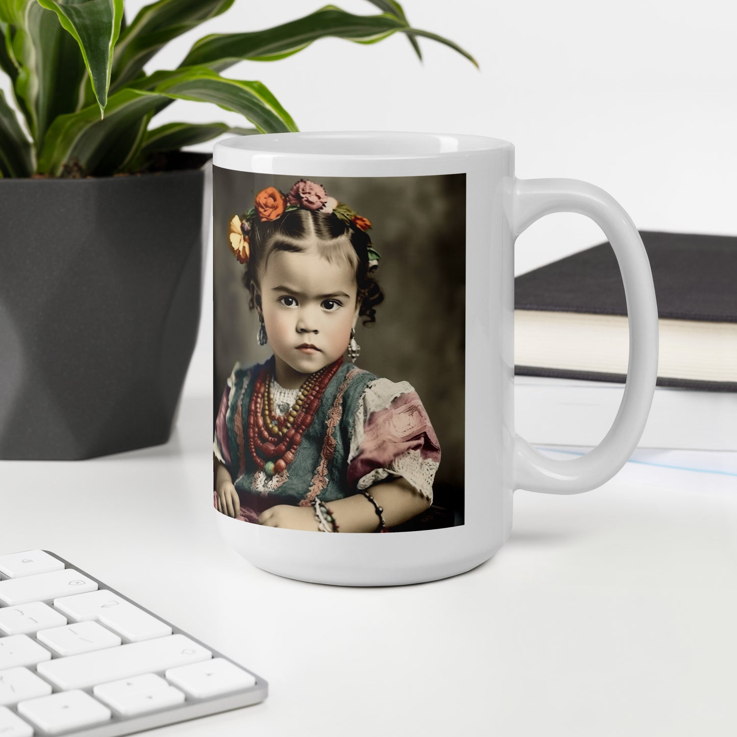 Mug / White Glossy / Portrait Magdalena Frida VIII