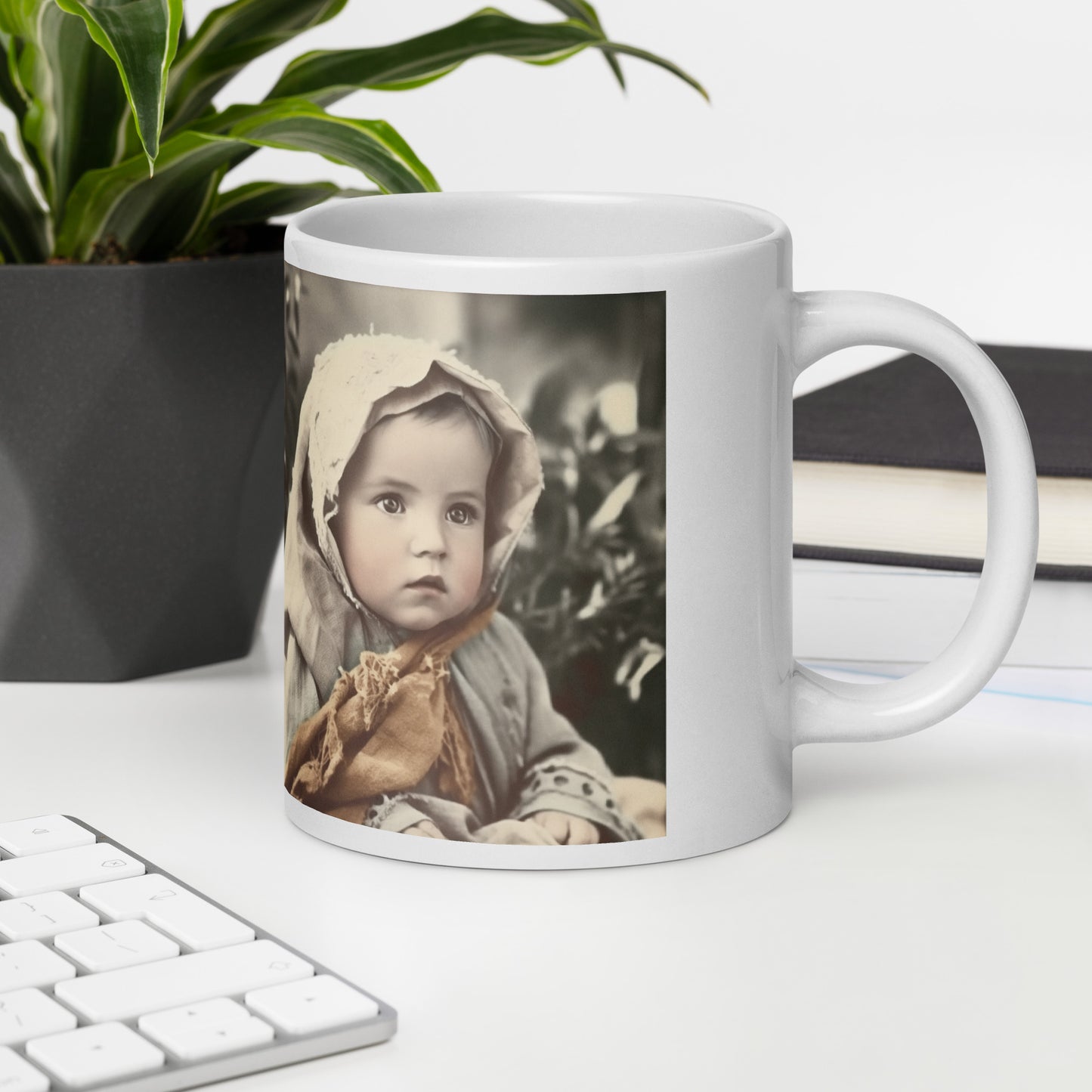 Mug / White Glossy / Portrait Jesus Nazareth I