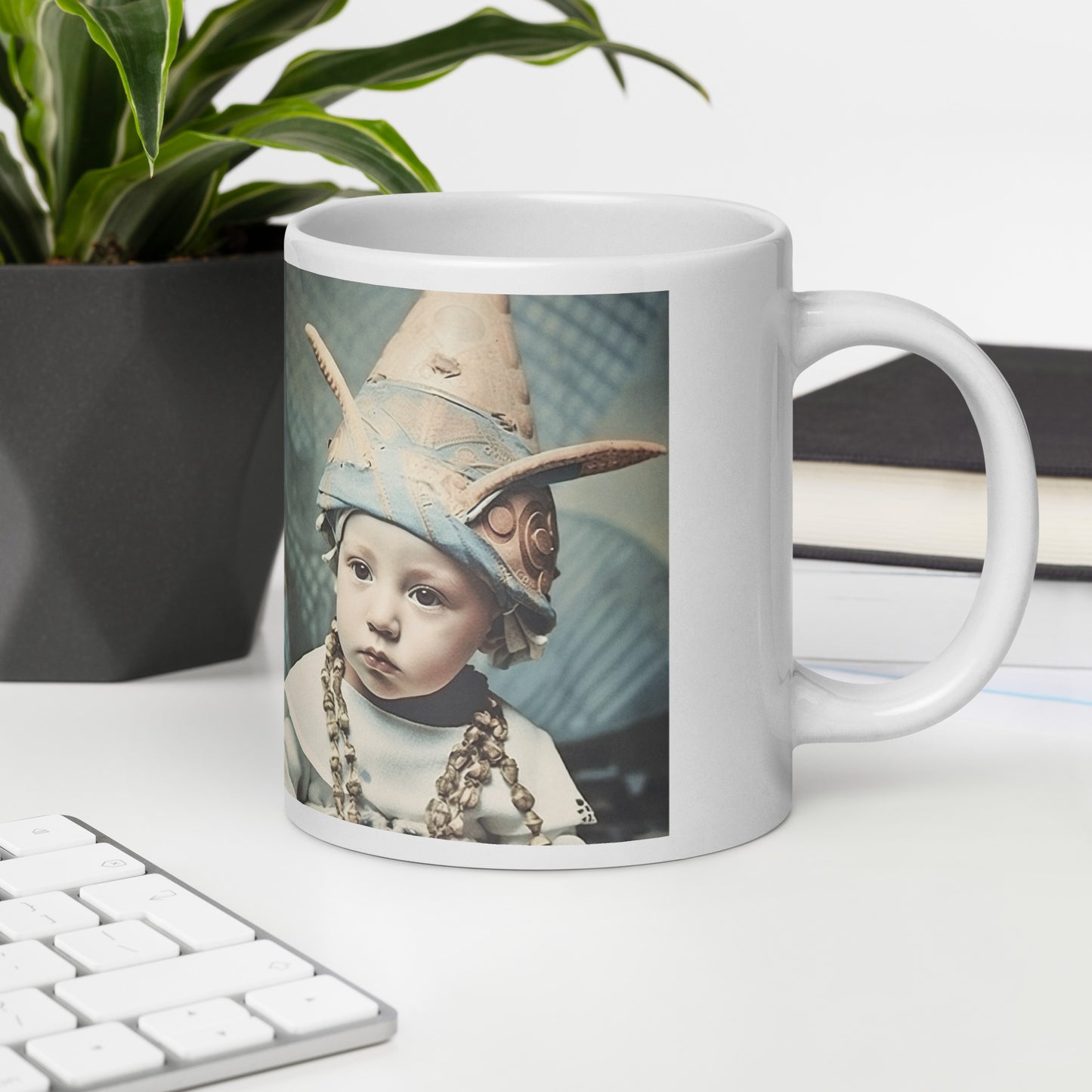 Mug / White Glossy / Portrait Akhenaten Amenhotep II