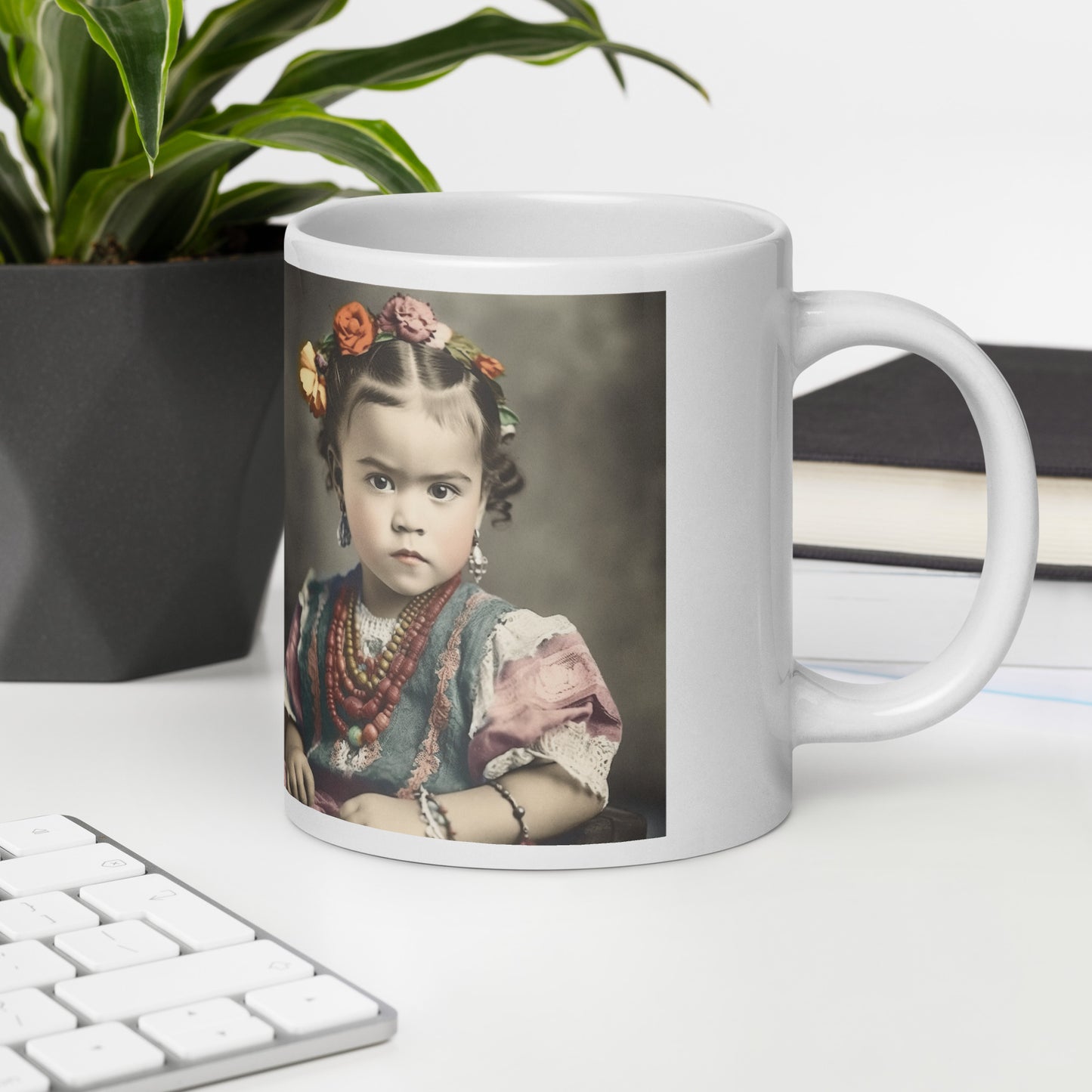 Mug / White Glossy / Portrait Magdalena Frida VIII